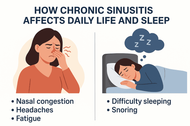 How Chronic Sinusitis Affects Daily Life and Sleep